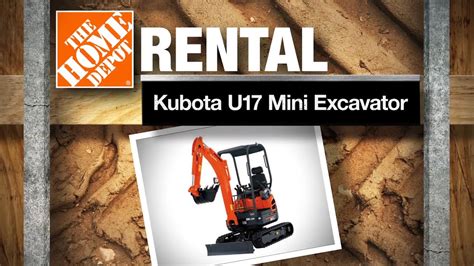 home depot mini excavator rentals|mini excavator rental near me.